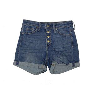 Universal Thread Denim Midi Shorts, Button Fly